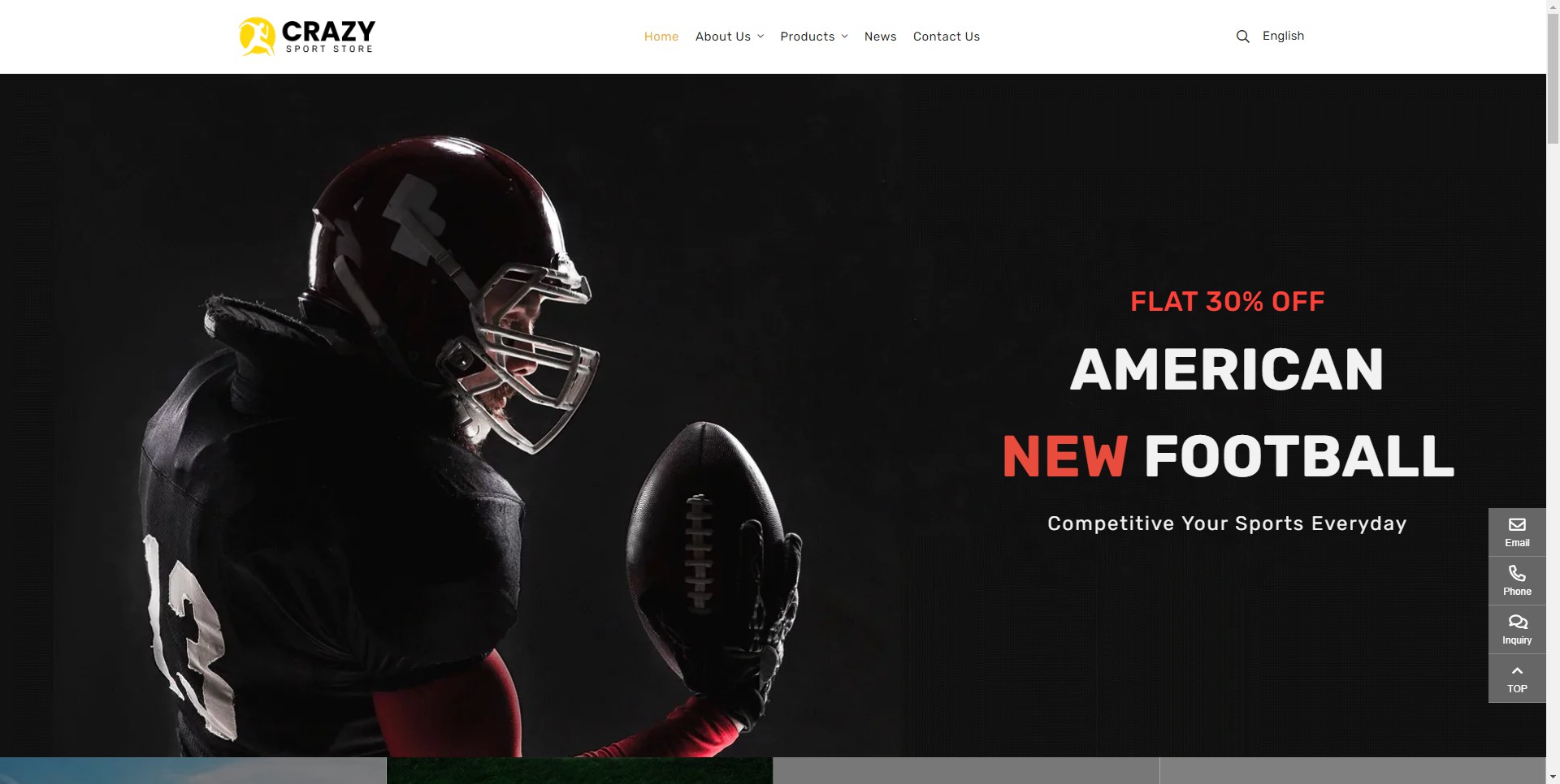 DEMO06 スポーツ企業 B2B ウェブサイト テンプレート