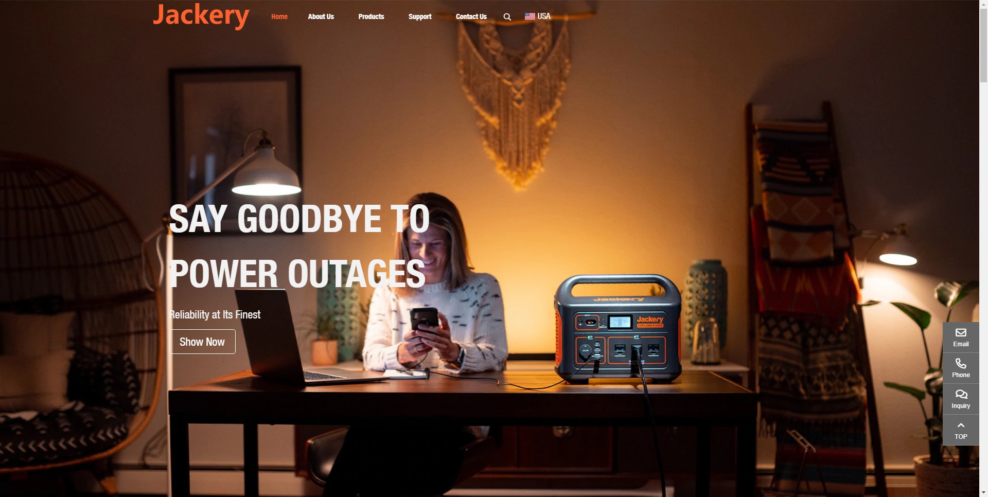 DEMO15 新エネルギー企業ウェブサイト B2B テーマ テンプレート